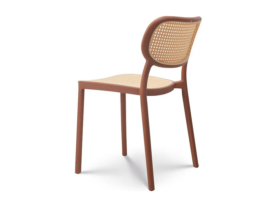 Chaise de salle à manger rouille style vintage