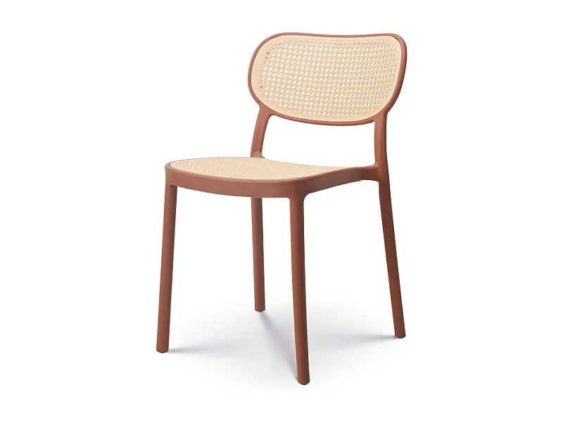 Chaise de salle à manger rouille style vintage