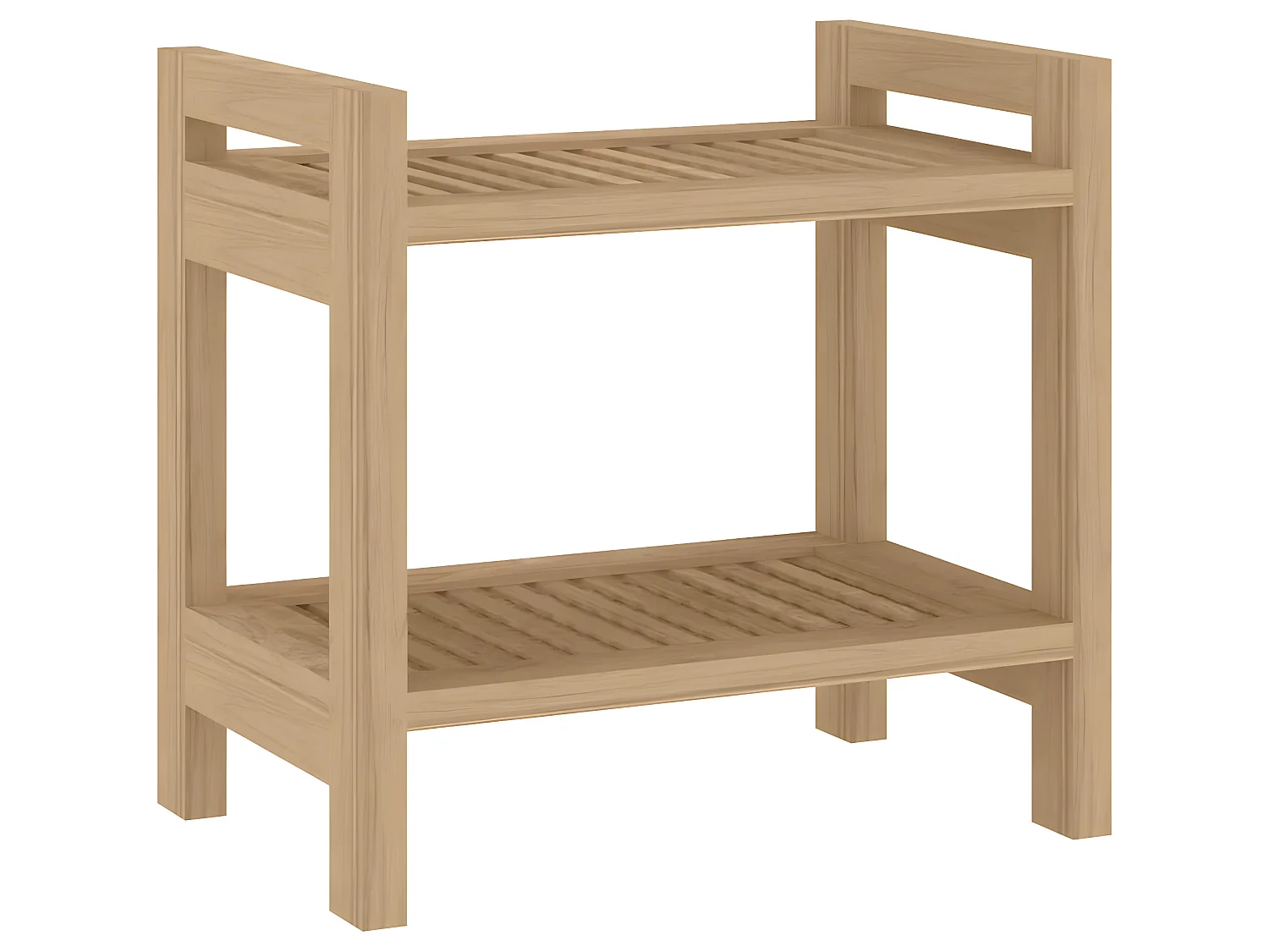 Badezimmer-Beistelltisch 45x30x45 cm Massivholz Teak
