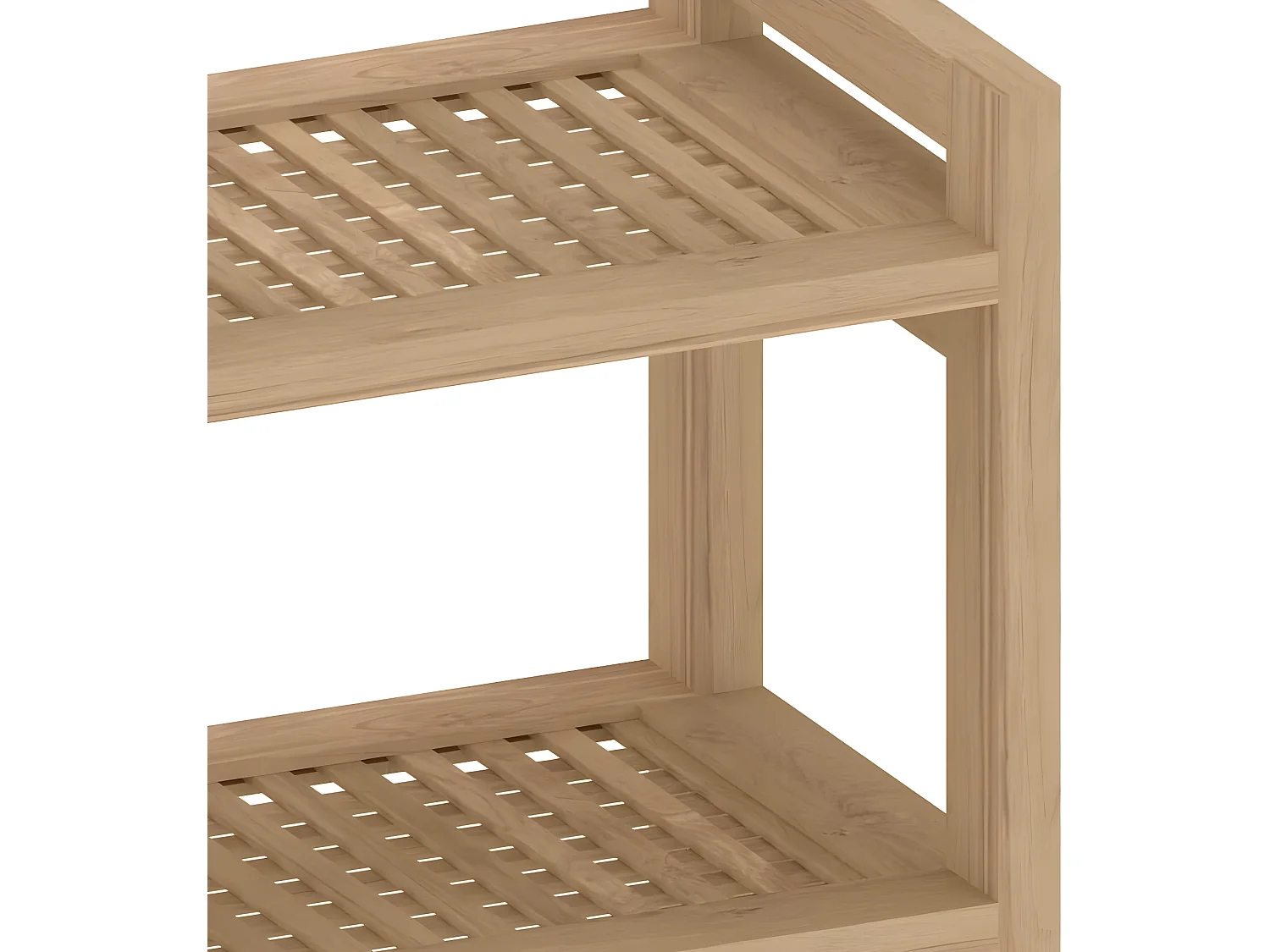 Badezimmer-Beistelltisch 45x30x45 cm Massivholz Teak