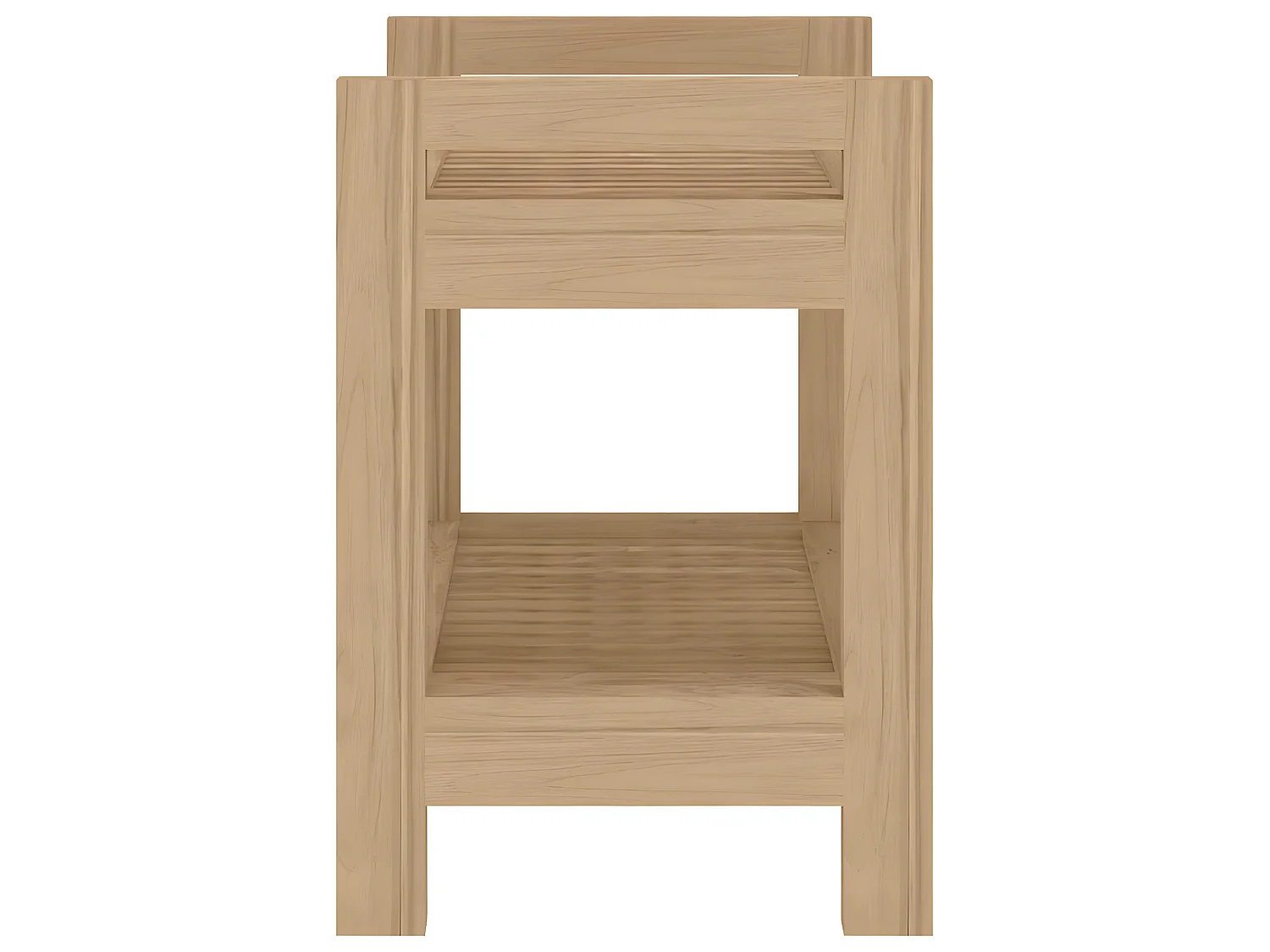 Banc de douche 45x30x45 cm Bois massif de teck