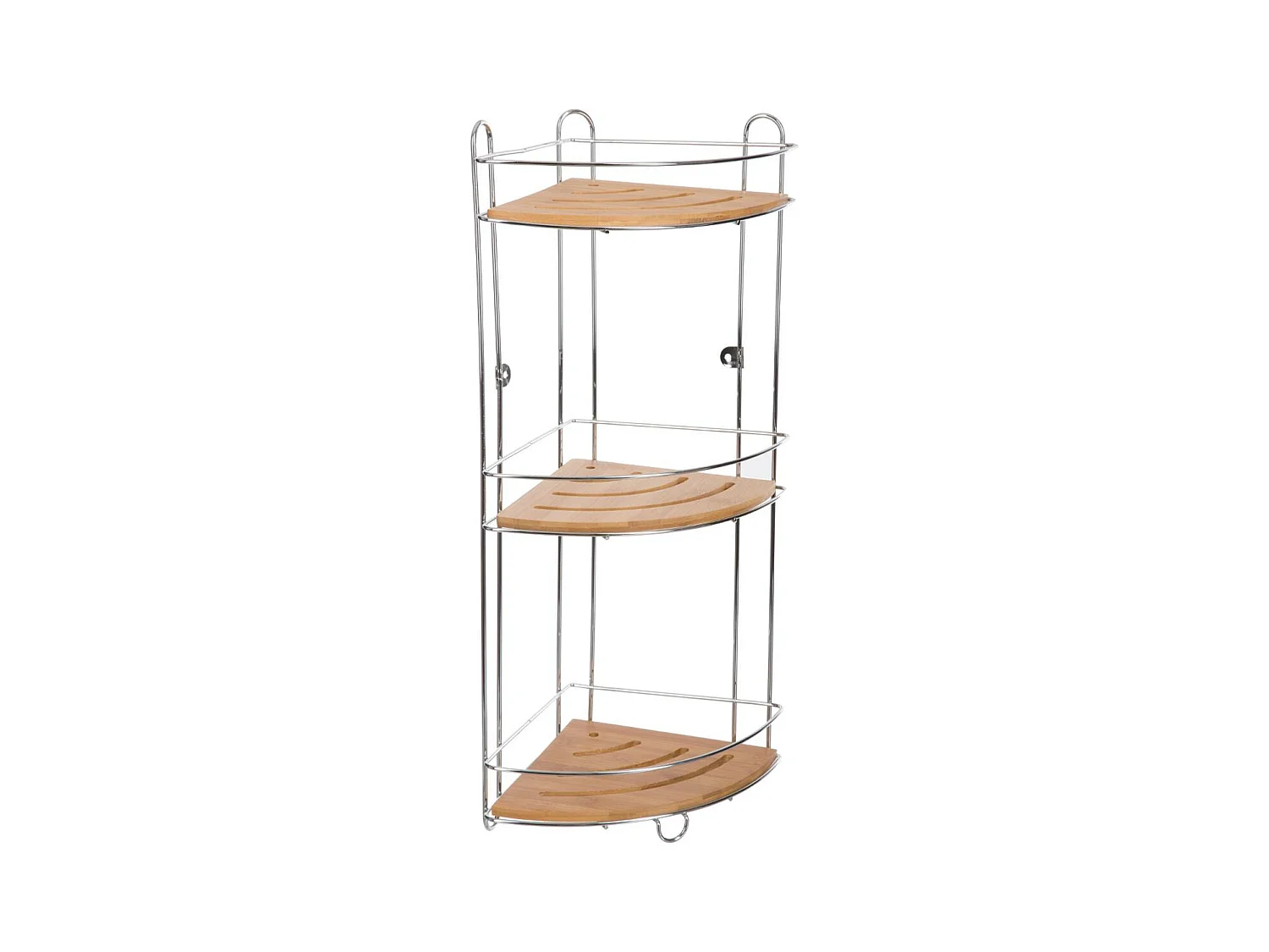 Étagère d'Angle 3 Niveaux "Venterra" 56cm Naturel