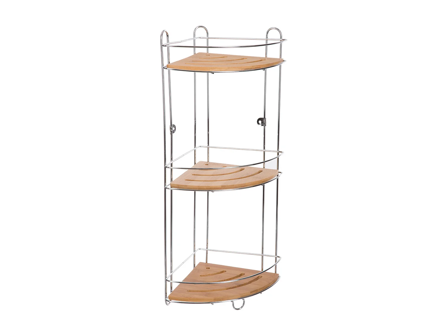 Étagère d'Angle 3 Niveaux "Venterra" 56cm Naturel