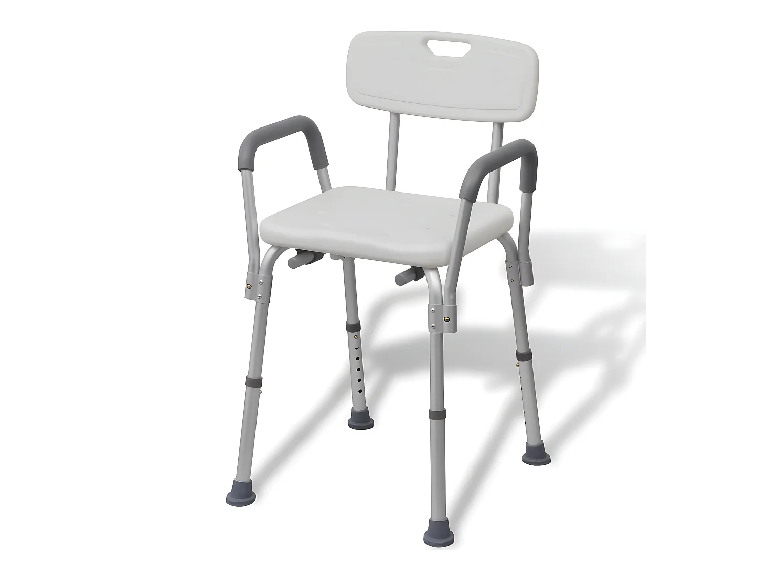 Chaise de douche Aluminium Blanc