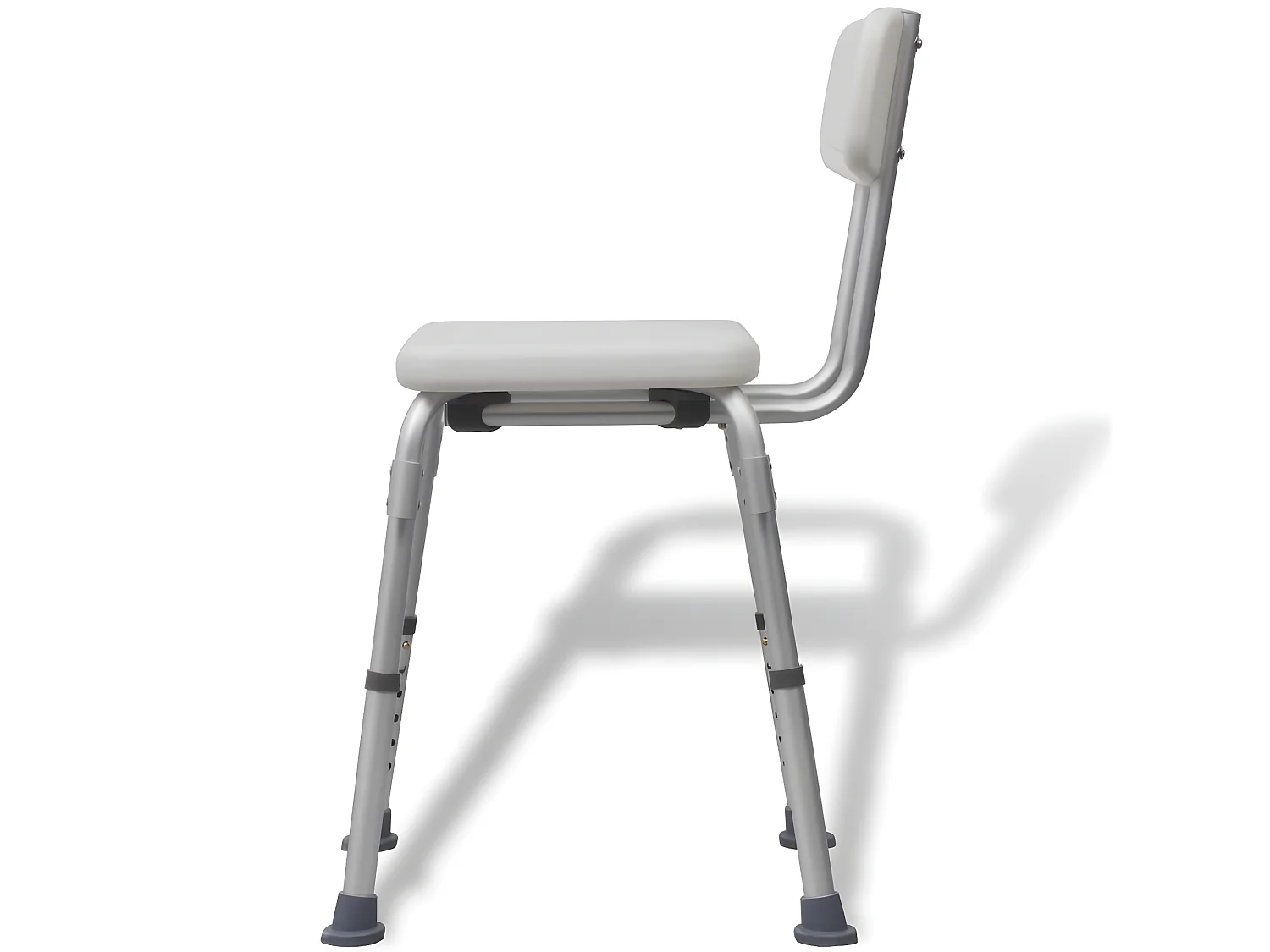 Chaise de douche Aluminium Blanc