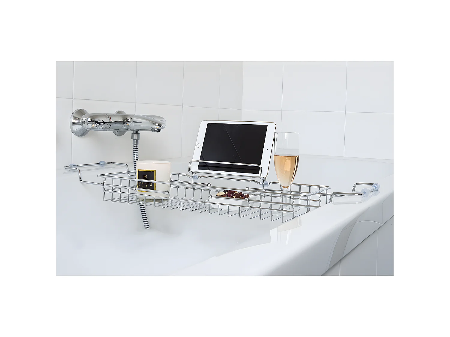 Pont de baignoire PT Argenté  Present Time