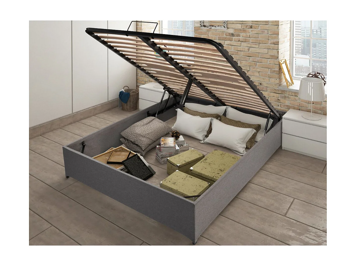 Opbergbed 140x190cm - Oorsprong Frankrijk