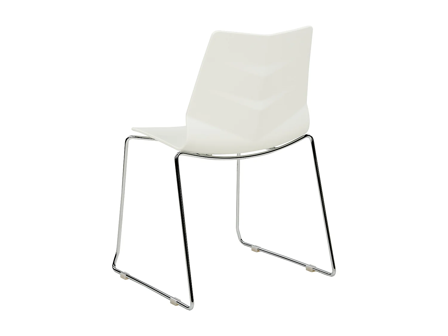 Conjunto de 4 cadeiras de jantar HARTLEY Branco