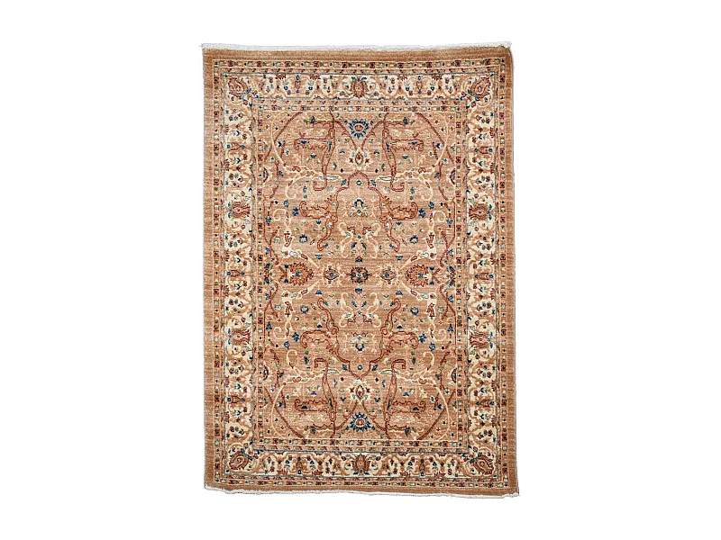 Tapis orient 120x180 rectangle crème tissé motifs orientaux CHOBAY AB