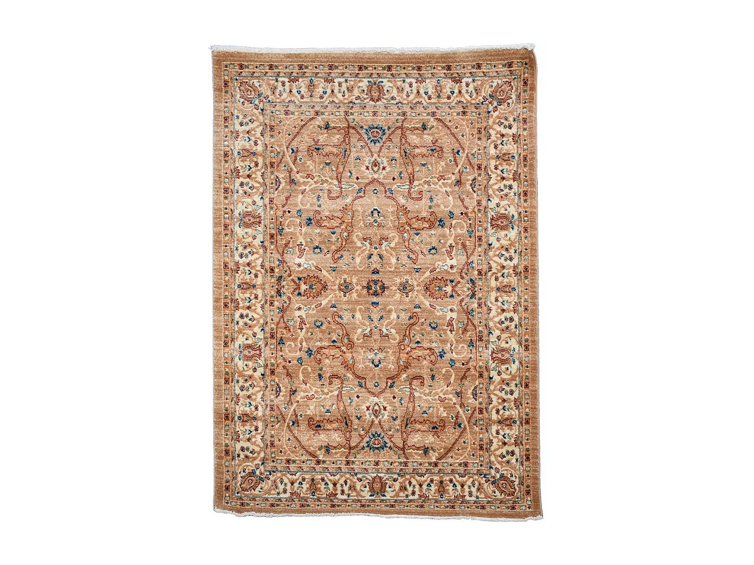 Tapis orient 120x180 rectangle crème tissé motifs orientaux CHOBAY AB