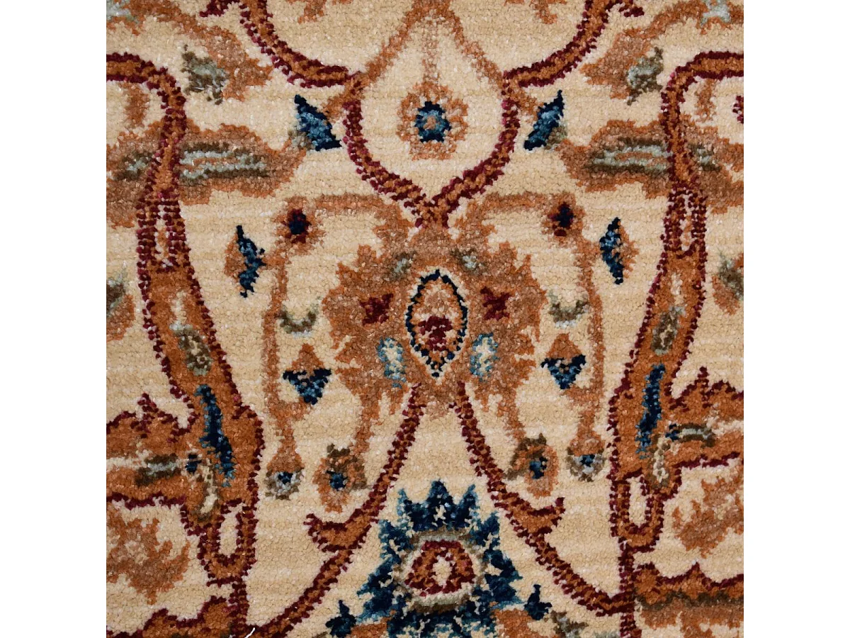 Tapis orient 120x180 rectangle beige et rouge tissé motifs orientaux CHOBAY AB