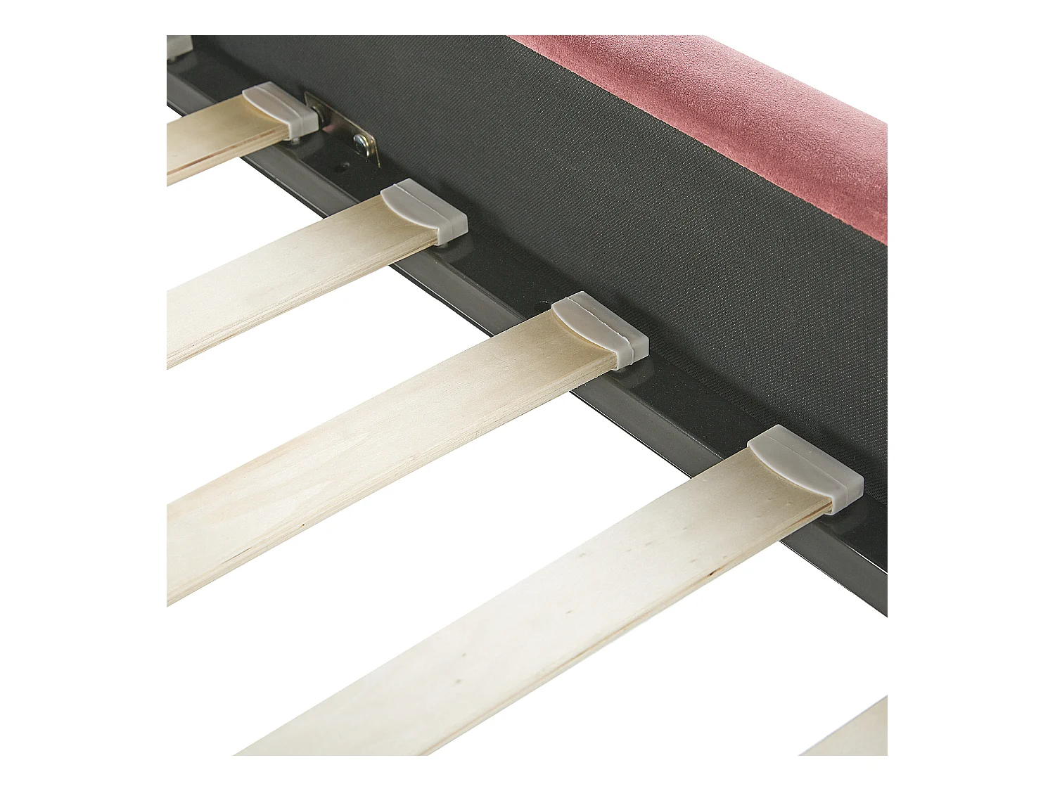 Bed Fluweel AMBILLOU 140 x 200 cm Roze