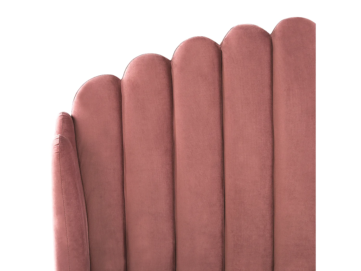 Bed Velvet AMBILLOU 140 x 200 cm (EU Double) Pink