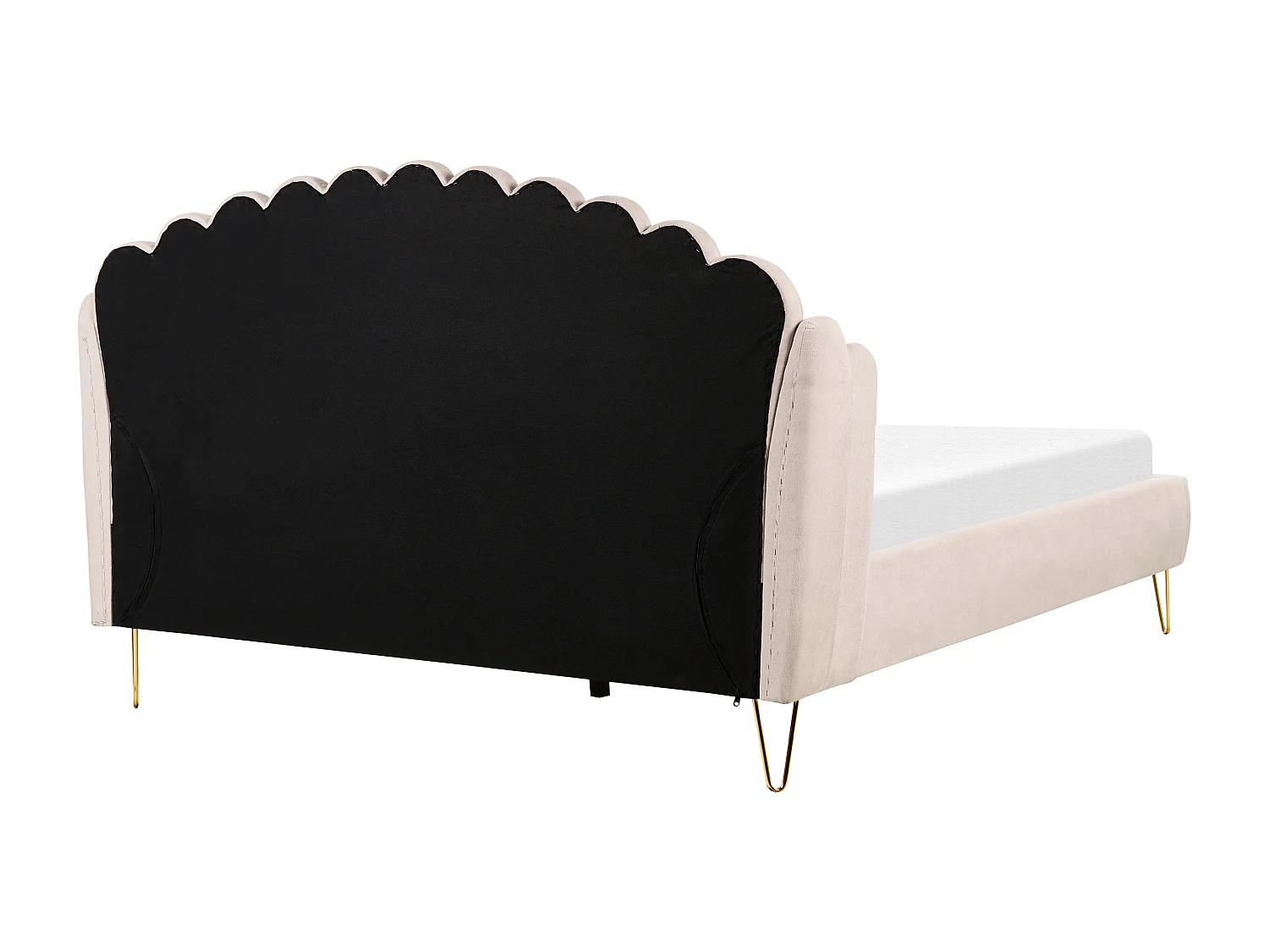 Bed Stof AMBILLOU 180 x 200 cm Lichtbeige