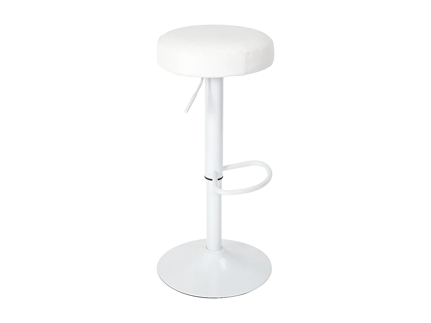 Tabouret De Bar Reglable Mumford Blanc - Lot De 2 Blanc