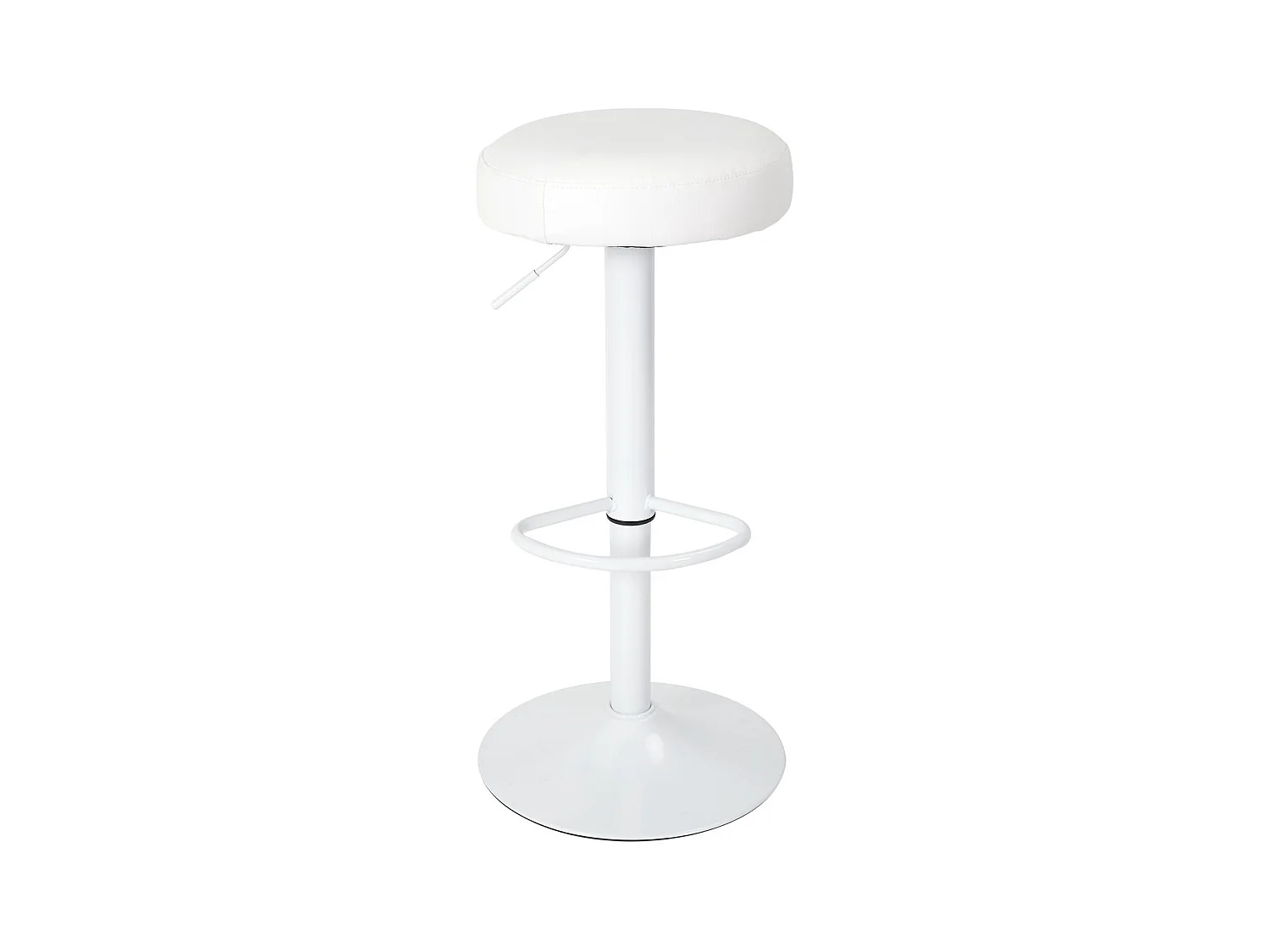 Tabouret De Bar Reglable Mumford Blanc - Lot De 2 Blanc
