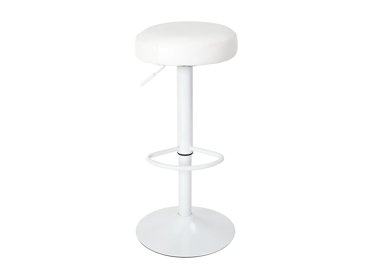 Tabouret De Bar Reglable Mumford Blanc - Lot De 2 Blanc
