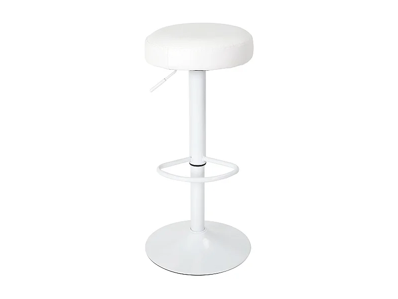 Tabouret De Bar Reglable Mumford Blanc - Lot De 2 Blanc