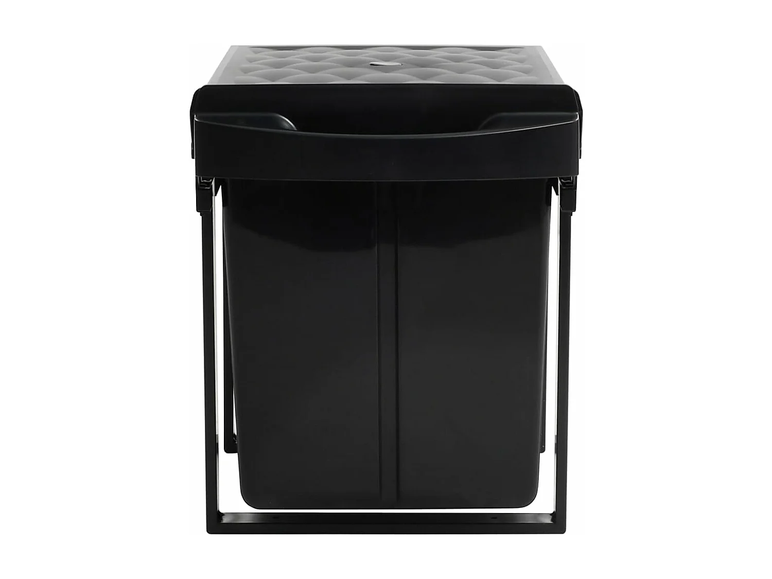 Papelera de cocina extraíble con cierre suave 48 litros negro 02_0006061