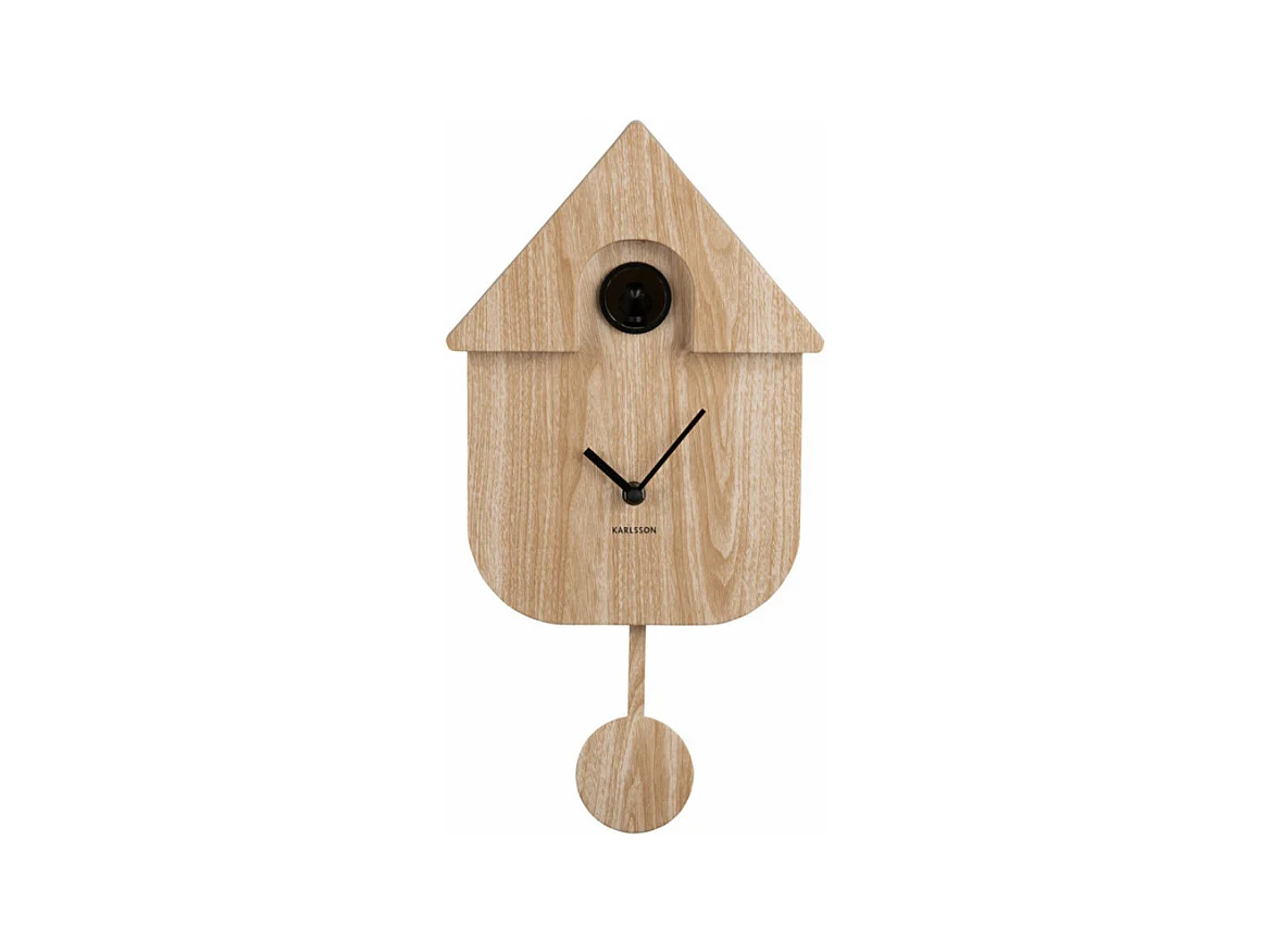 Modern Cuckoo - Horloge à pendule - Bois clair