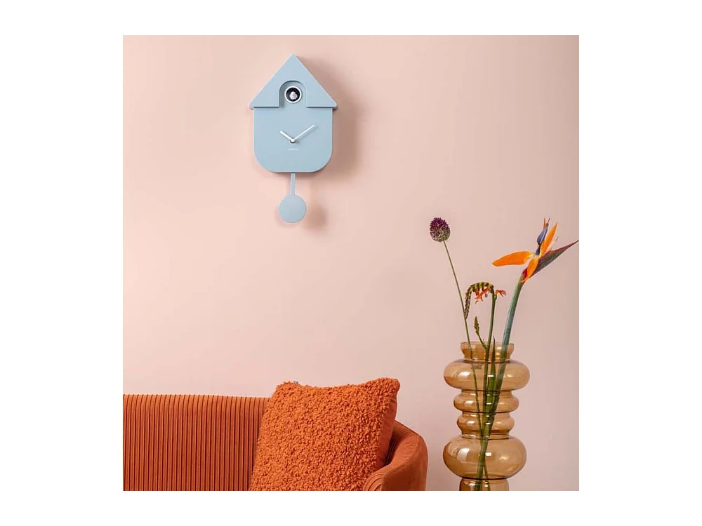 Wanduhr Modern Cuckoo - Helles Holz