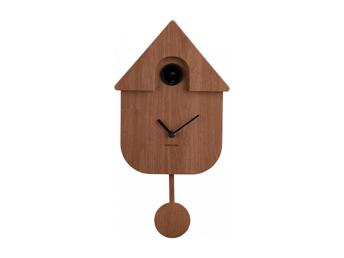 Modern Cuckoo - Horloge à pendule - Bois foncé