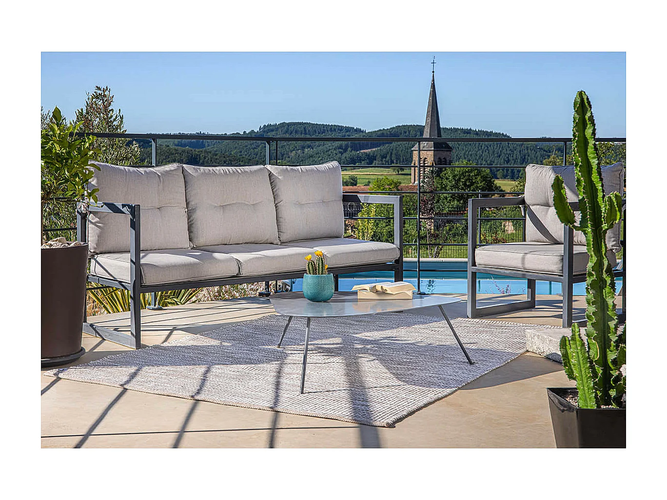 ROBY - Tapis 160x230cm PET Recyclé Toucher Laine Ficelle