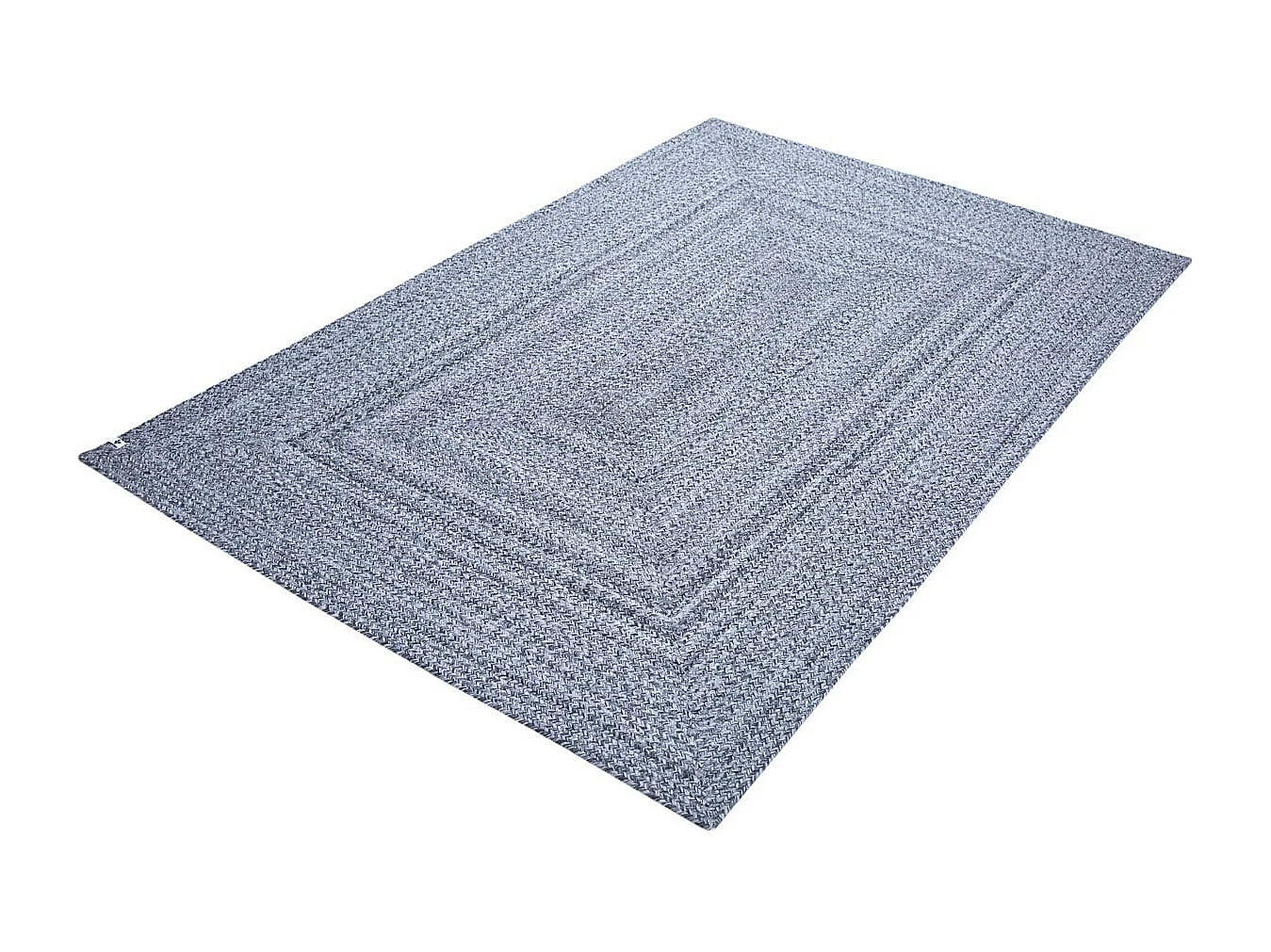CORVIA - Tapis 160x230cm PET Recyclé Toucher Laine Poivre et Sel