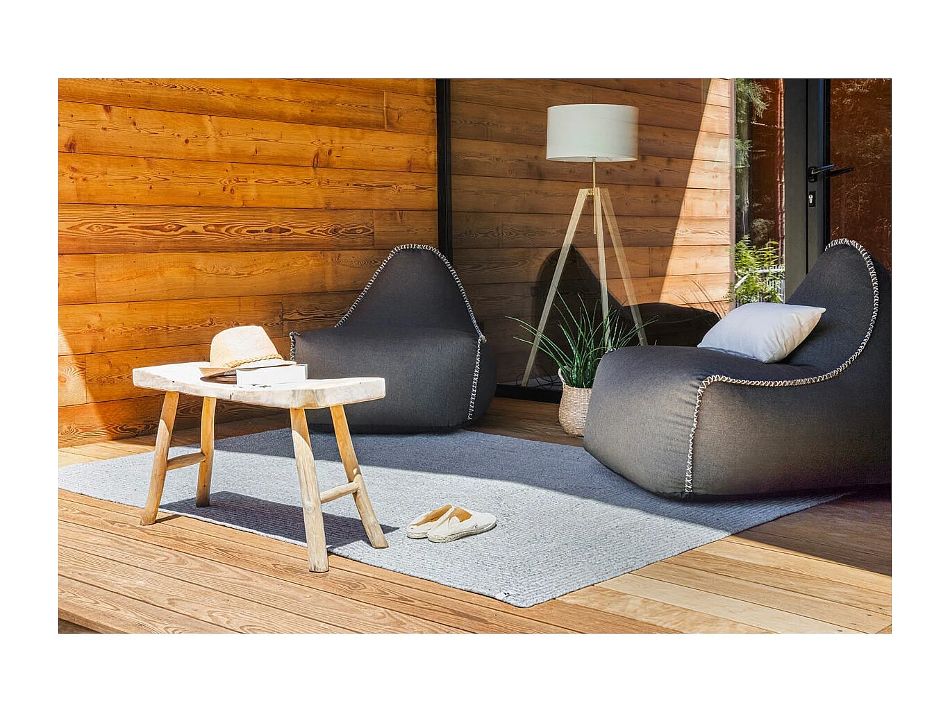 CORVIA - Tapis 160x230cm PET Recyclé Toucher Laine Gris Cendré