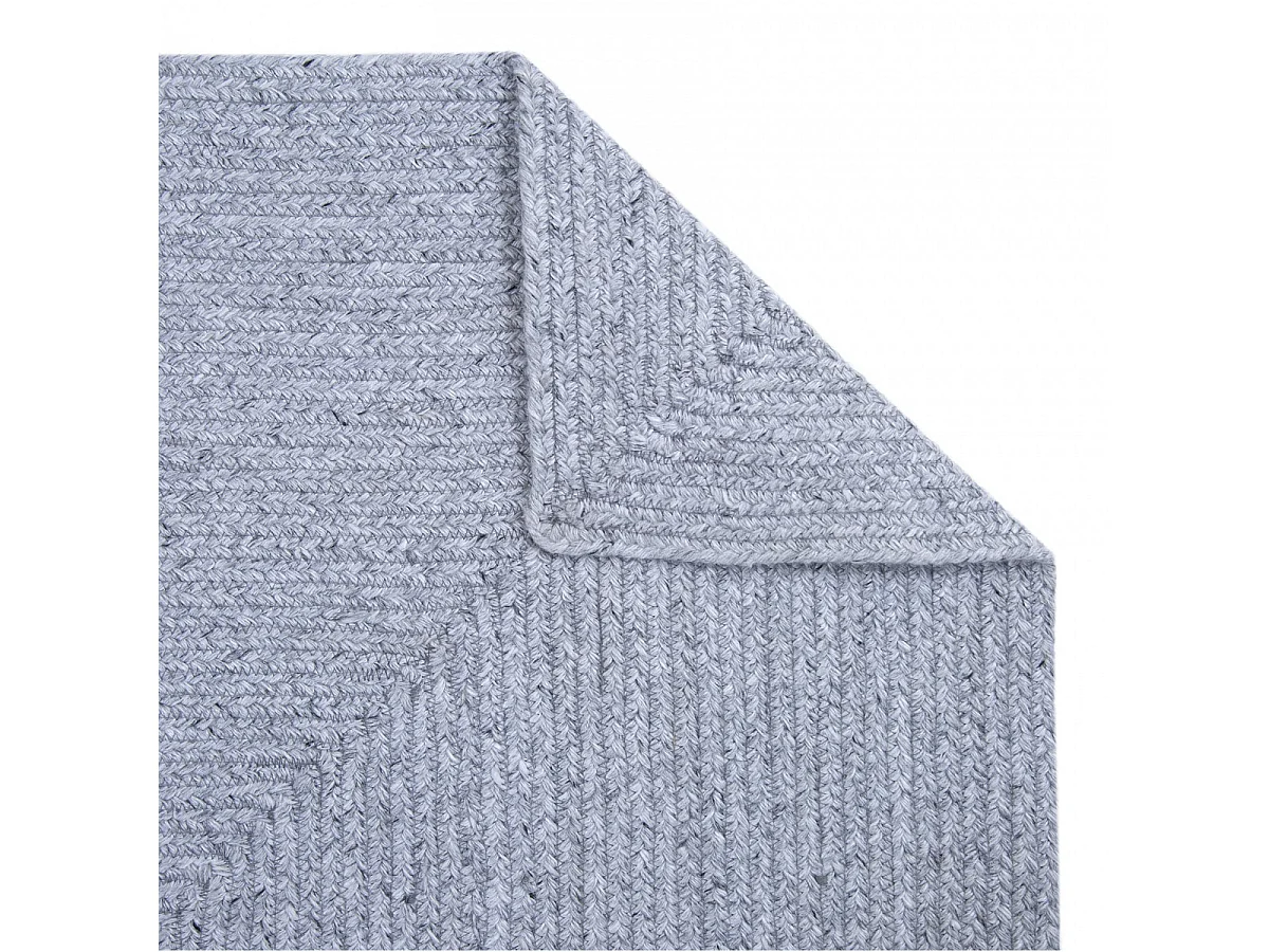 CORVIA - Tapis 120x170cm PET Recyclé Toucher Laine Gris Cendré