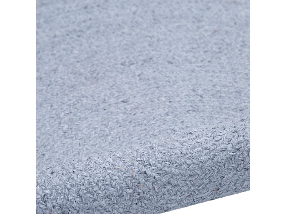 CORVIA - Tapis Ø160cm PET Recyclé Toucher Laine Gris Cendré