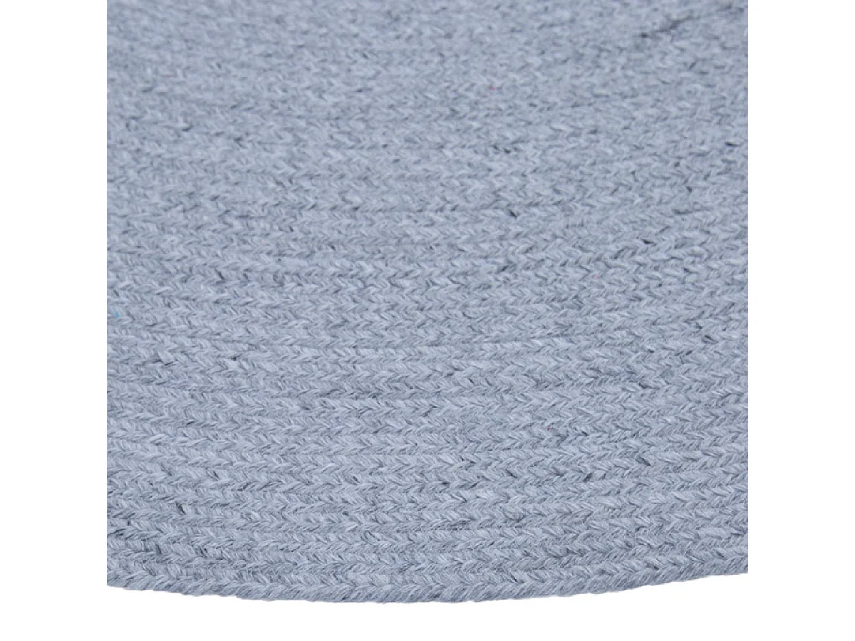 CORVIA - Tapis Ø160cm PET Recyclé Toucher Laine Gris Cendré