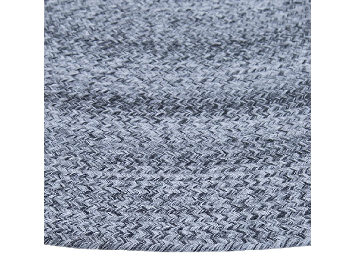 CORVIA - Tapis Ø160cm PET Recyclé Toucher Laine Poivre et Sel