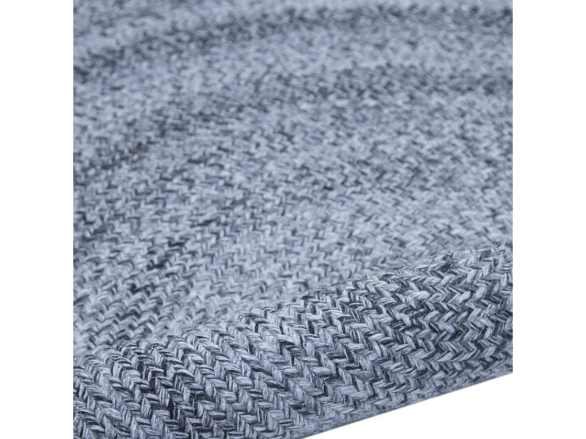 CORVIA - Tapis Ø160cm PET Recyclé Toucher Laine Poivre et Sel