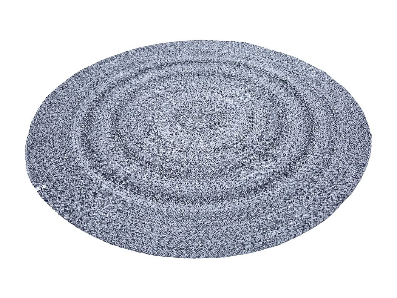 CORVIA - Tapis Ø160cm PET Recyclé Toucher Laine Poivre et Sel