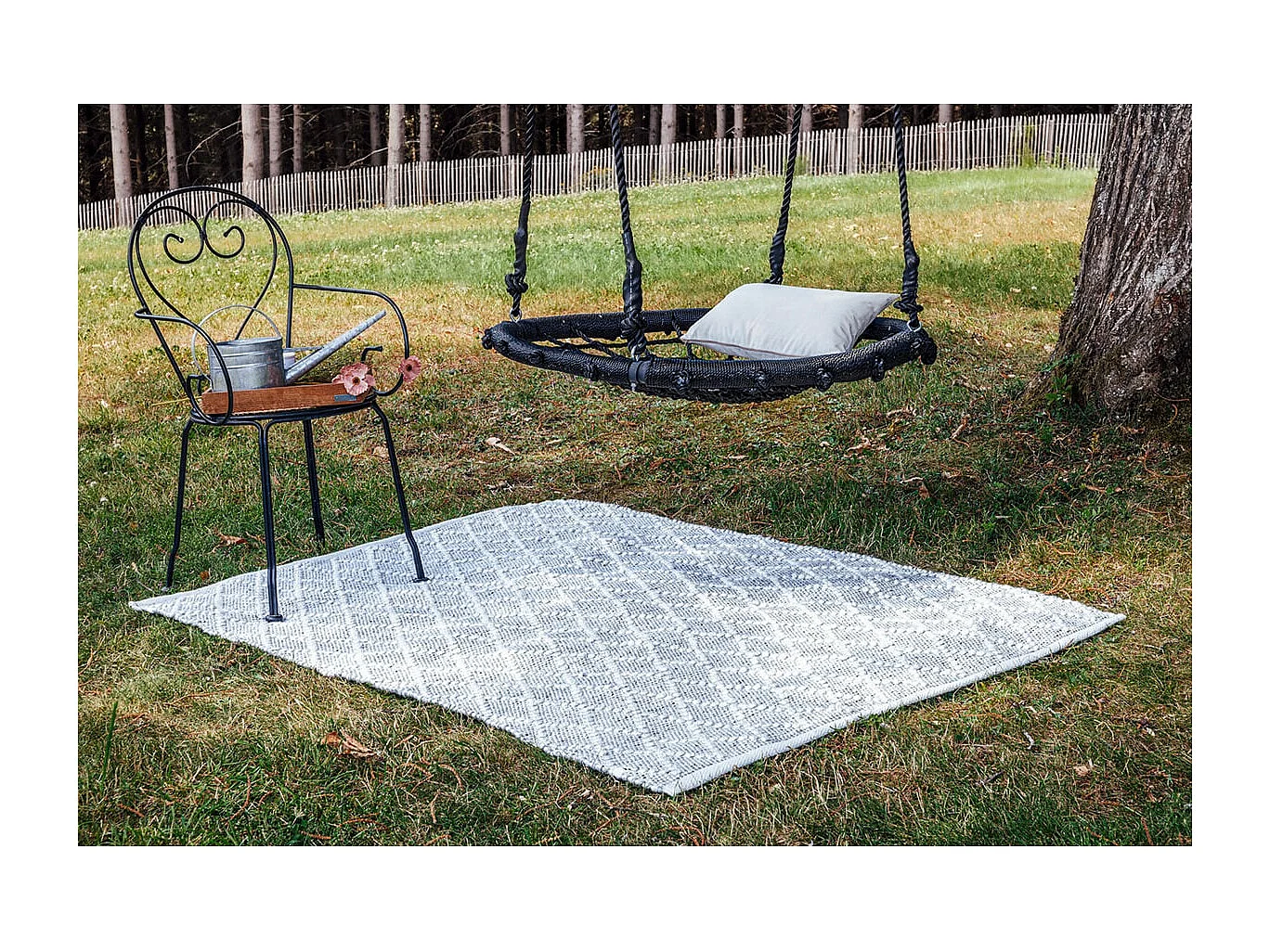 MERMAID - Tapis 120x170cm PET Recyclé Toucher Laine Perle