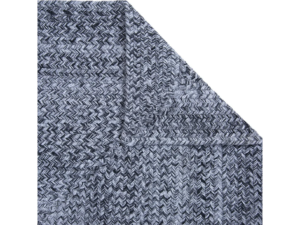 CORVIA - Tapis 120x170cm PET Recyclé Toucher Laine Poivre et Sel