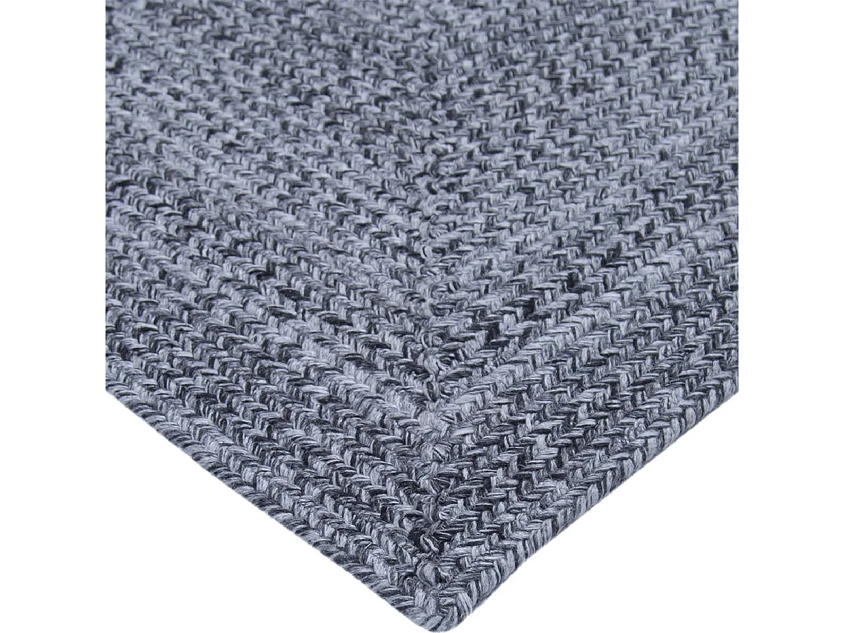 CORVIA - Tapis 120x170cm PET Recyclé Toucher Laine Poivre et Sel