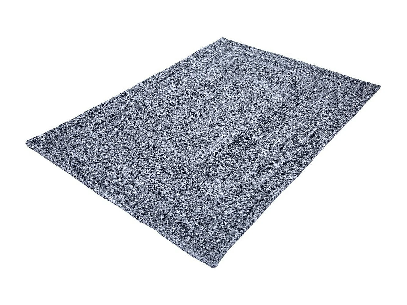 CORVIA - Tapis 120x170cm PET Recyclé Toucher Laine Poivre et Sel