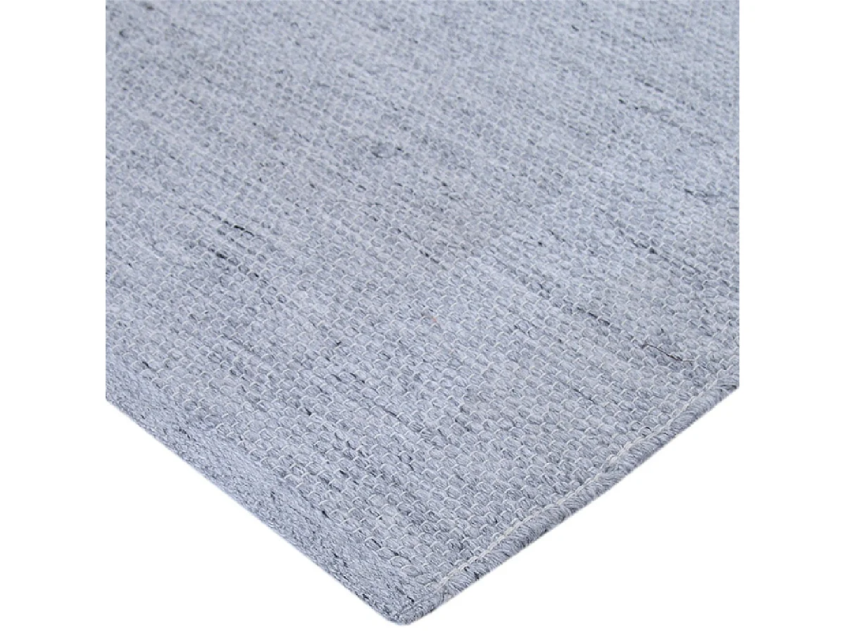 NIDAS - Tapis 160x230cm PET Recyclé Toucher Laine Gris Chiné
