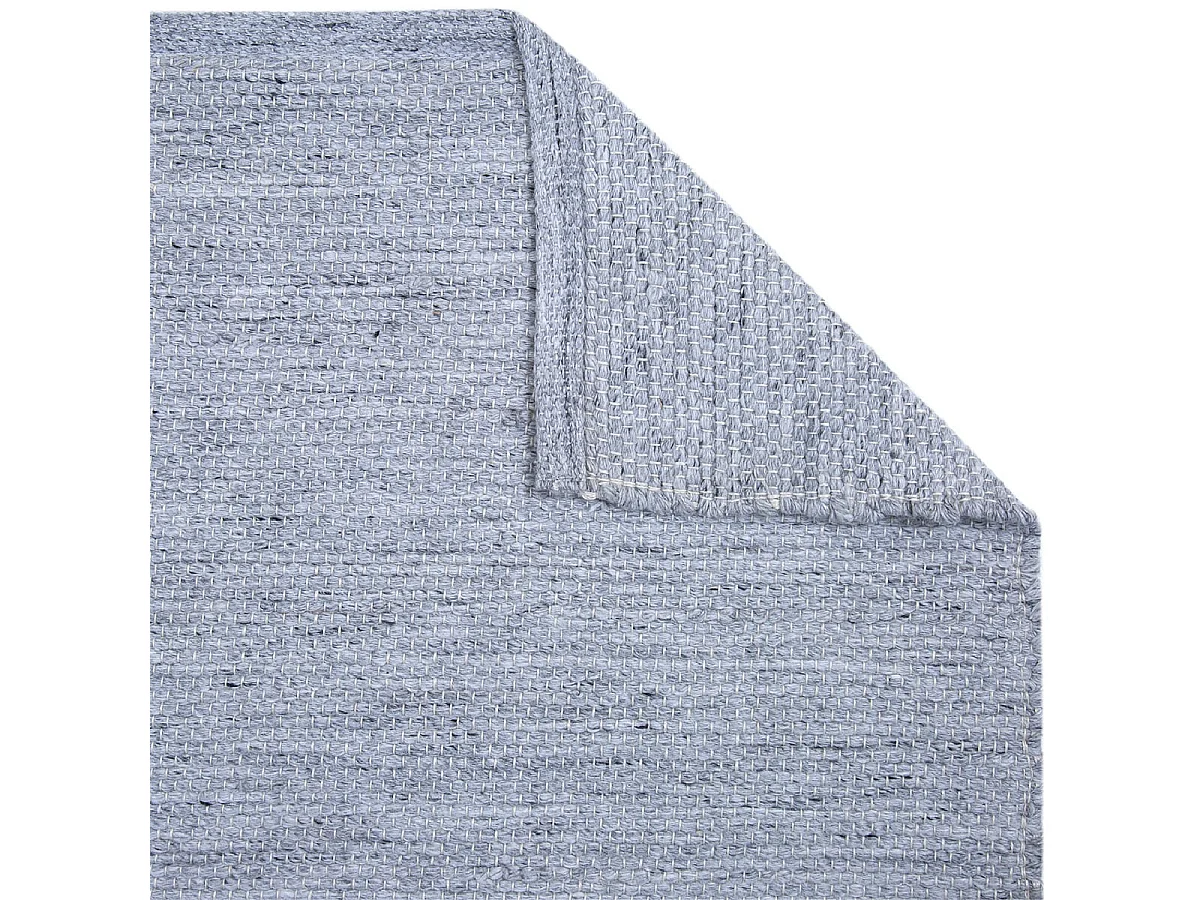 NIDAS - Tapis 160x230cm PET Recyclé Toucher Laine Gris Chiné