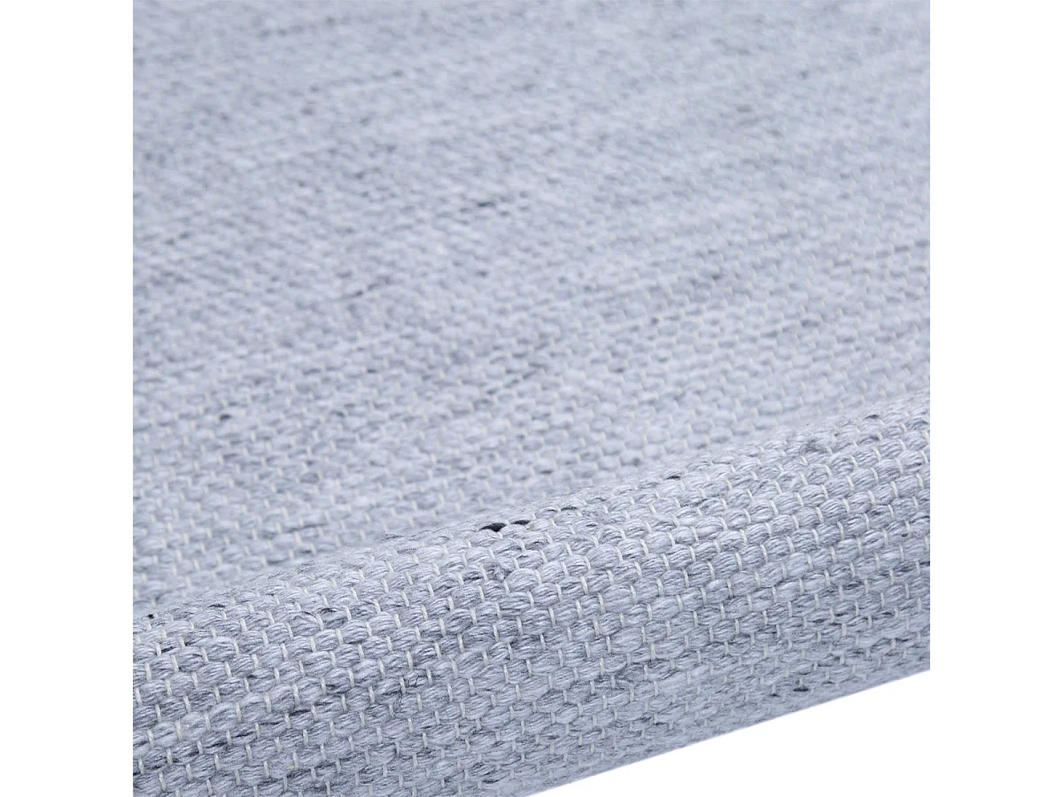 NIDAS - Tapis 120x170cm PET Recyclé Toucher Laine Gris Chiné