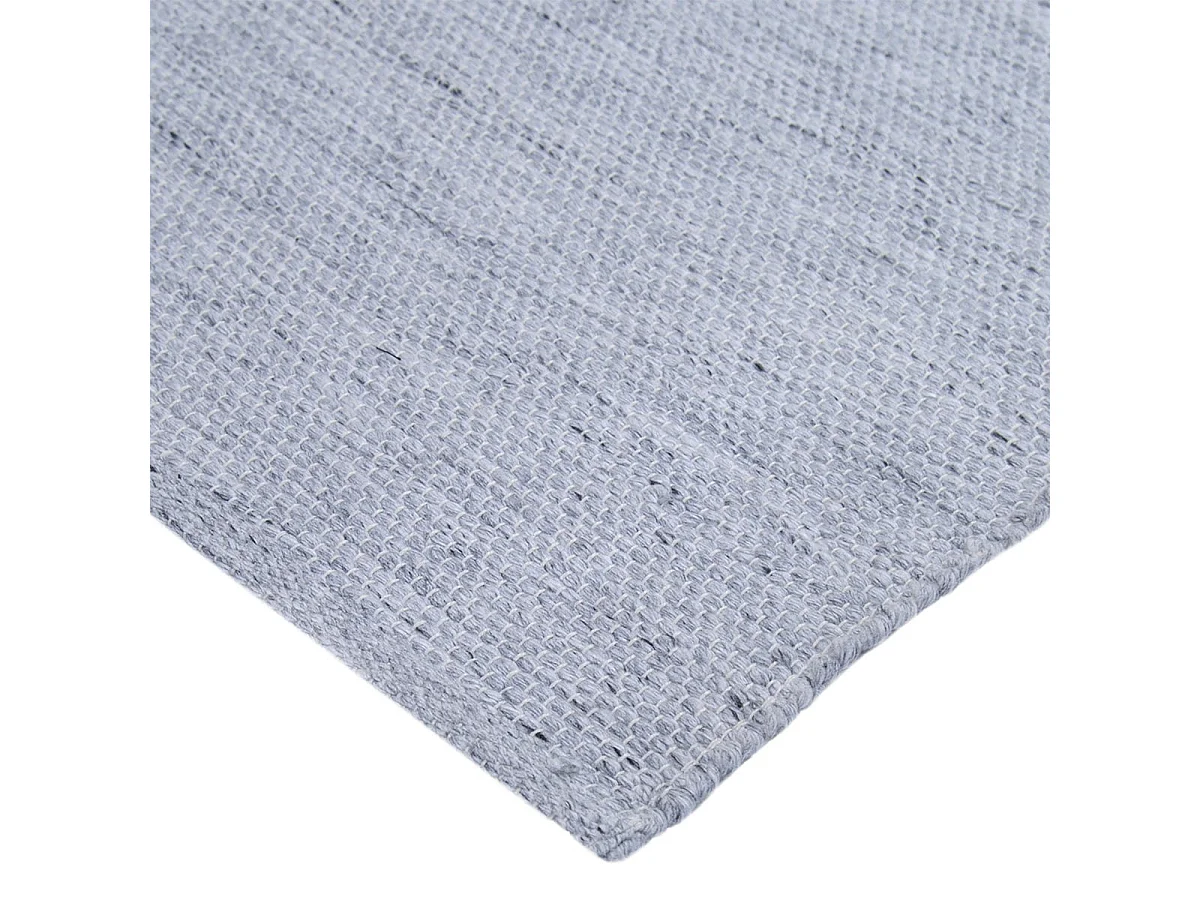 NIDAS - Tapis 120x170cm PET Recyclé Toucher Laine Gris Chiné