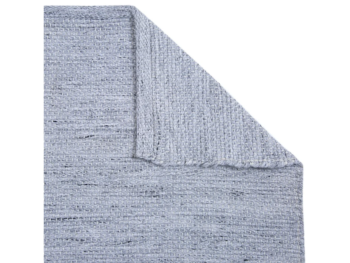 NIDAS - Tapis 120x170cm PET Recyclé Toucher Laine Gris Chiné