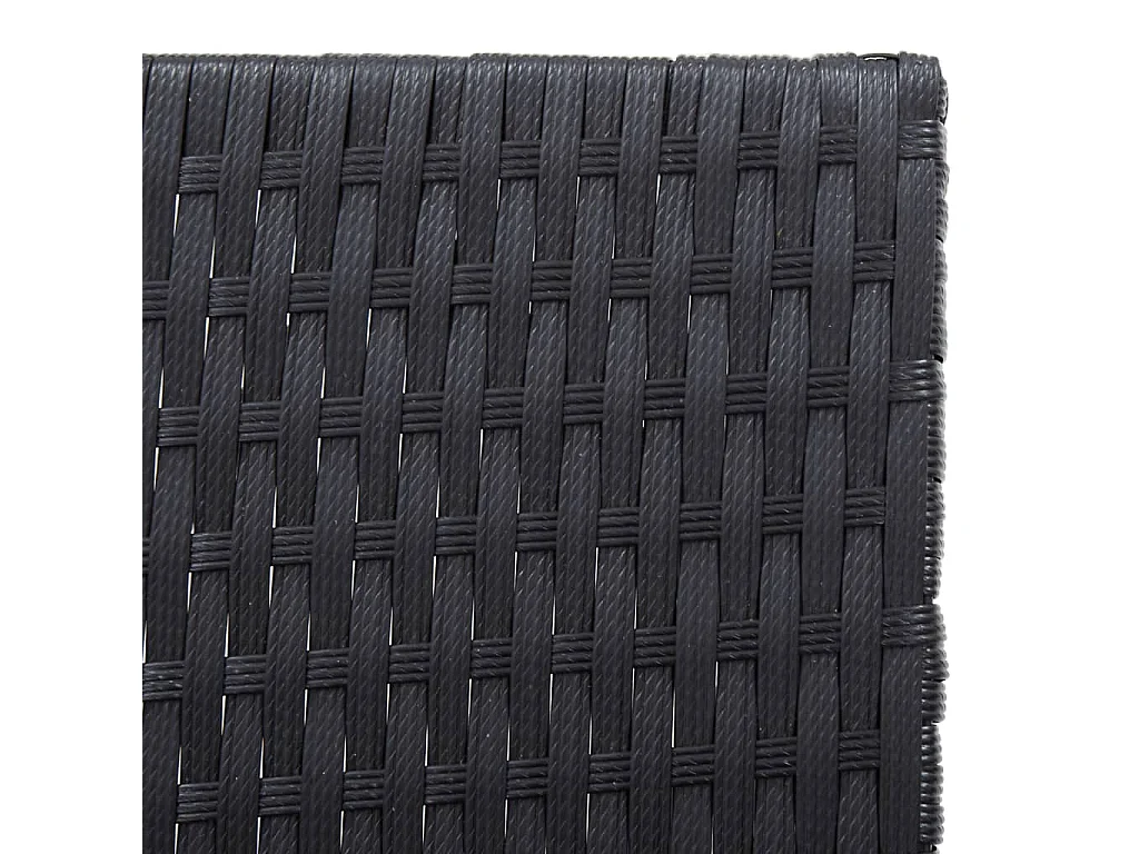 Móveis de jardim 3 unidades de resina tecida e madeira maciça de acácia 02_0012160