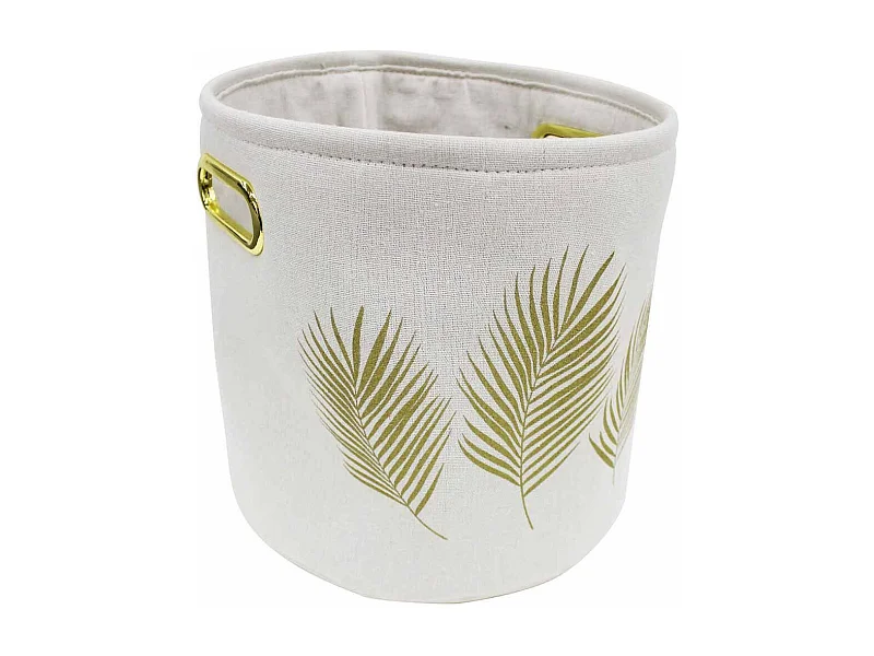 Panier de Rangement Imprimé "Orbella" 30cm Blanc