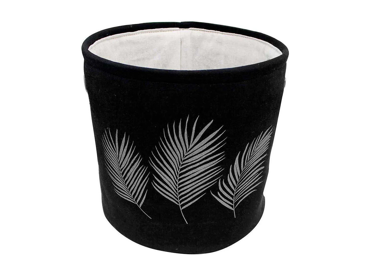 Panier de Rangement Imprimé "Orbella" 30cm Noir & Argent