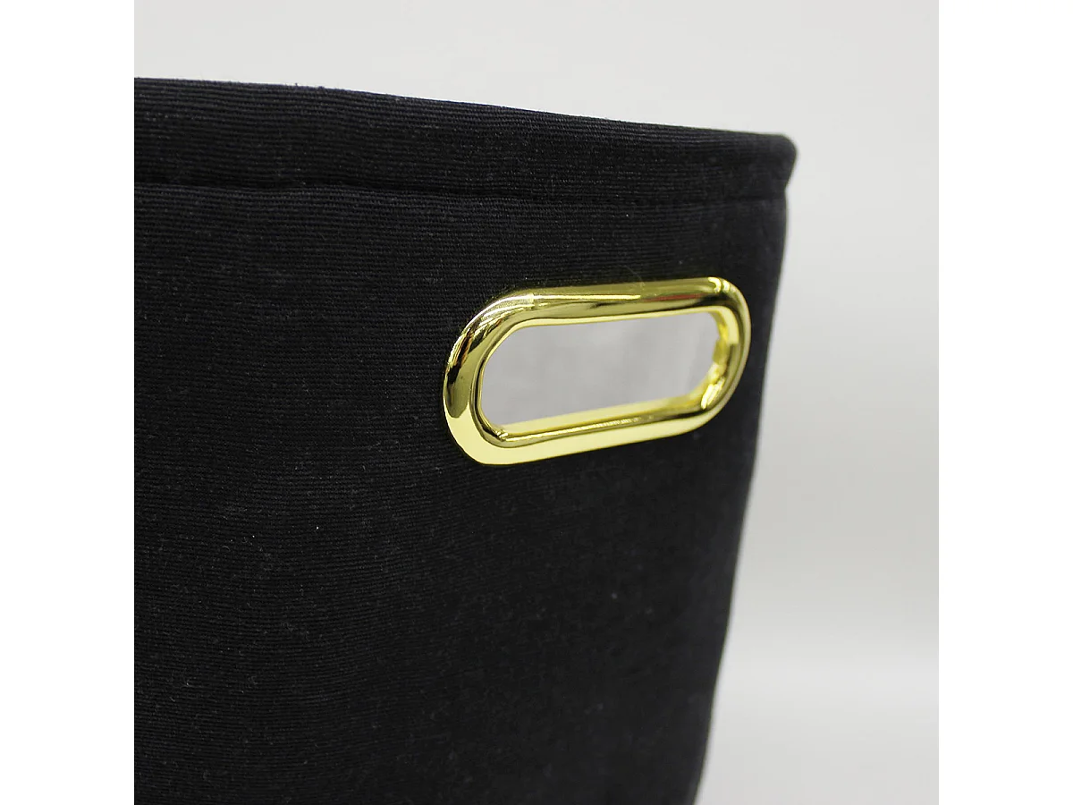 Panier de Rangement Imprimé "Orbella" 27cm Noir