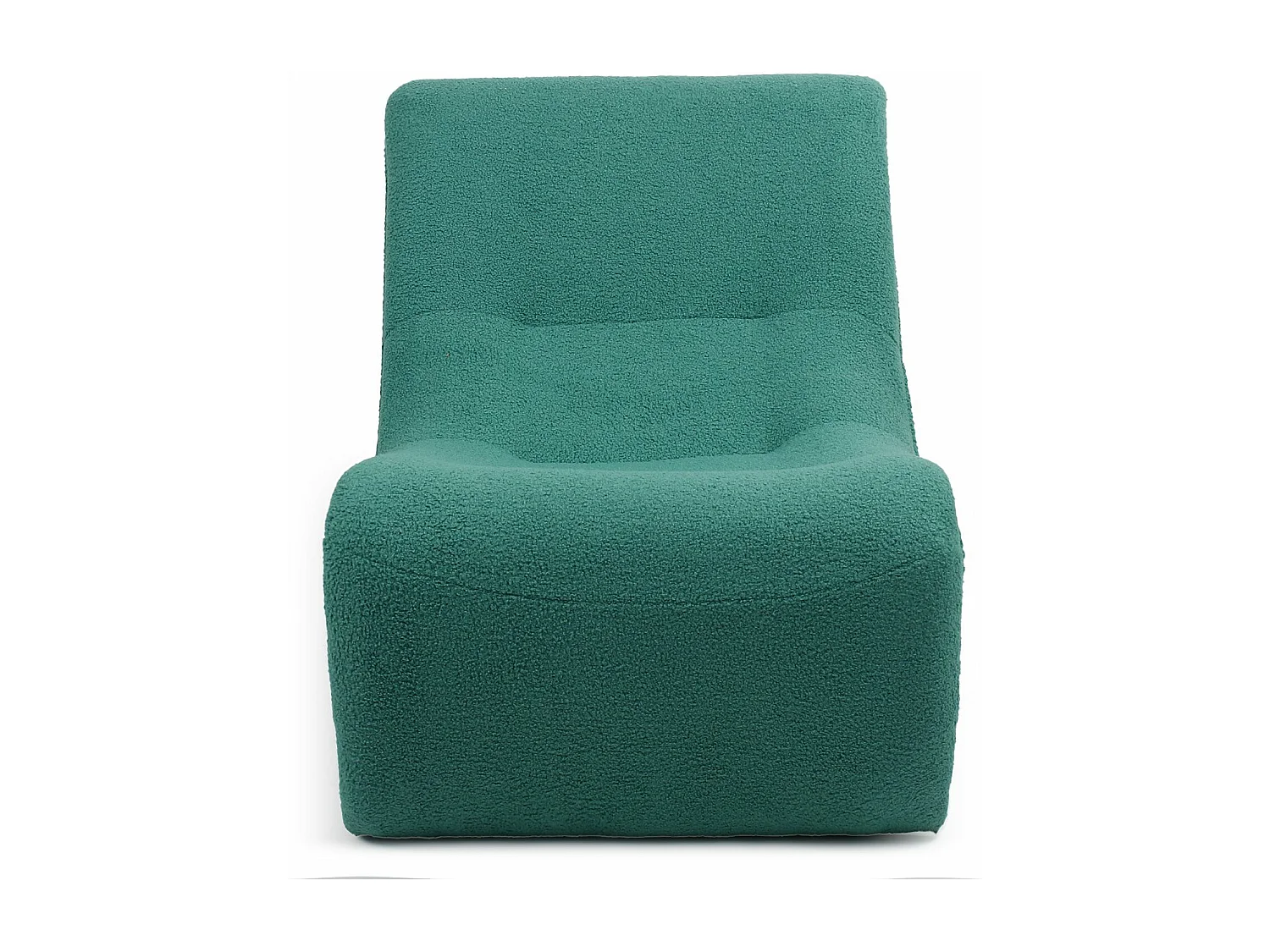Fauteuil design Feldon Tissu bouclette Vert