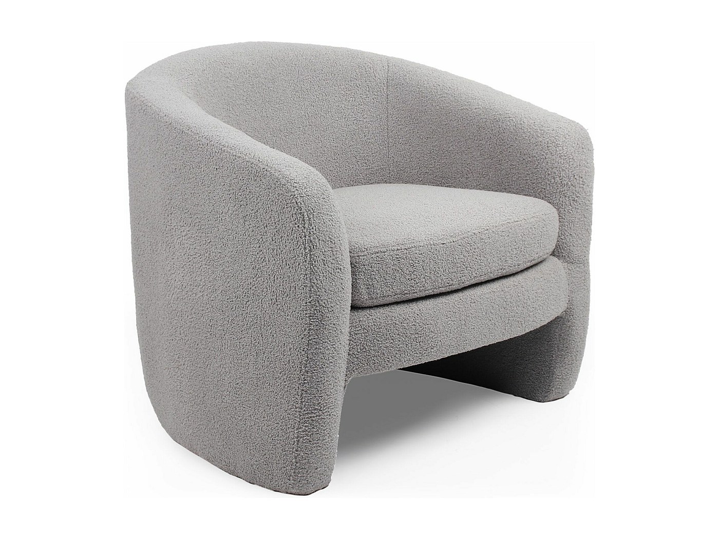Poltrona A Dondolo Per Bambini - Design Morbido In Bouclette Con Piedi In Legno - Foto 11